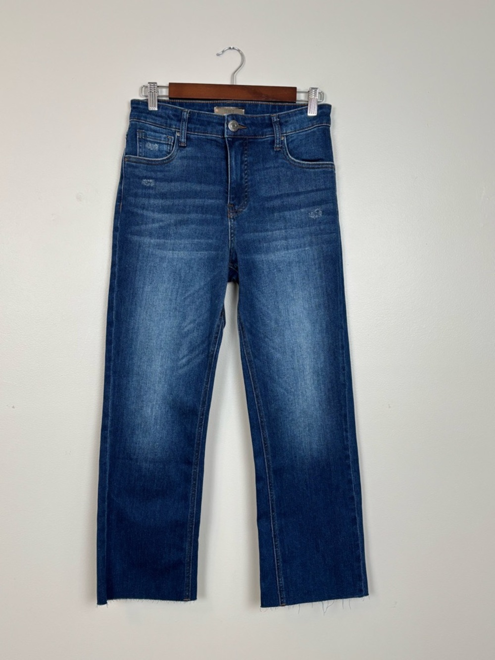 Kut From The Kloth Jeans Womens 2 Kelsey Fab Ab Ankle Flare High Rise Denim